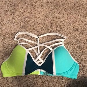 Criss cross push up bathing suit